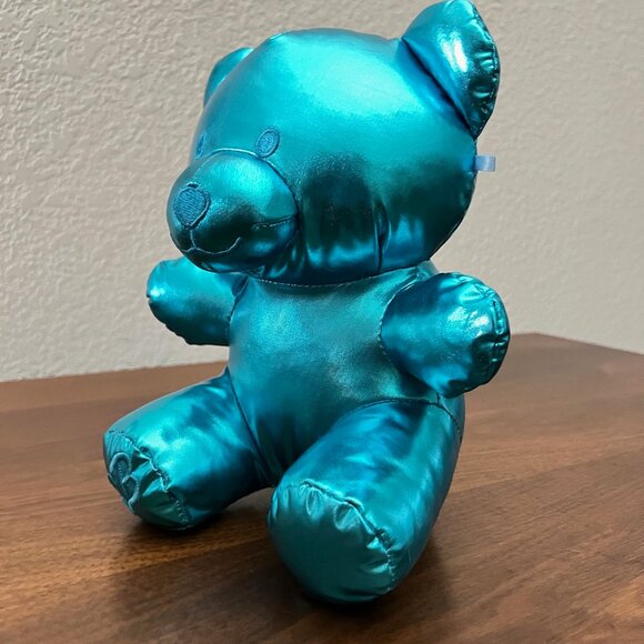 Candy Bear Plush Metallic Blue by Yoonique Toys 8" Gummy Bear Unique Gift Blue - Picture 3 of 7